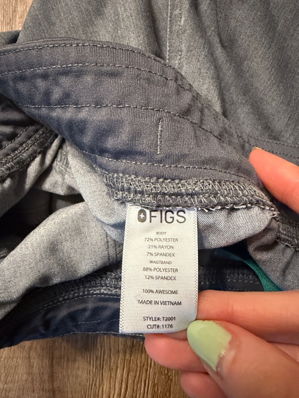 Figs Men’s Axim Cargo Scrub Pants Graphite Gray Size Small - Picture 4 of 5